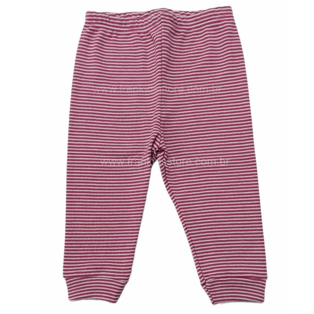 Calça Suedine Bebê Menina Listras - Kiko Baby