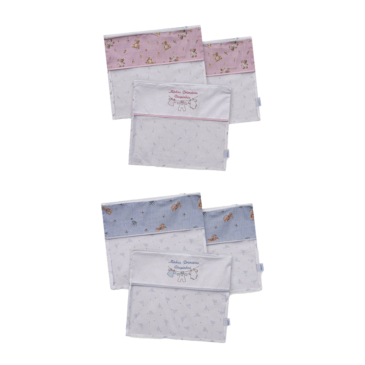 Saquinho Maternidade 03 Peças 30CMX36CM Urso - Baby Joy