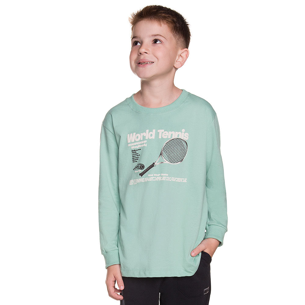 Camiseta Infantil Menino Meia Malha Tennis - Have Fun