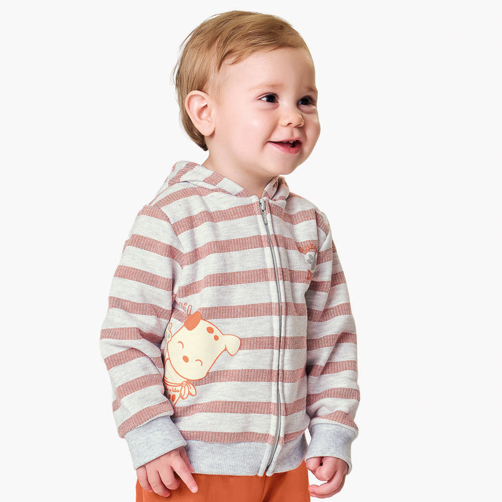 Conjunto Bebê Menino Moletom Peluciado Dog - Kiko e Kika