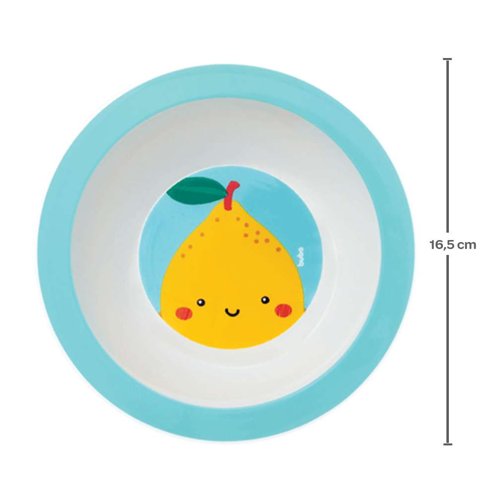 Prato Bebê Infantil Bowl Frutti Limão - Buba