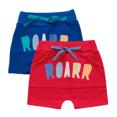 Bermuda Bebê Moletom Roar - Kiko e Kika