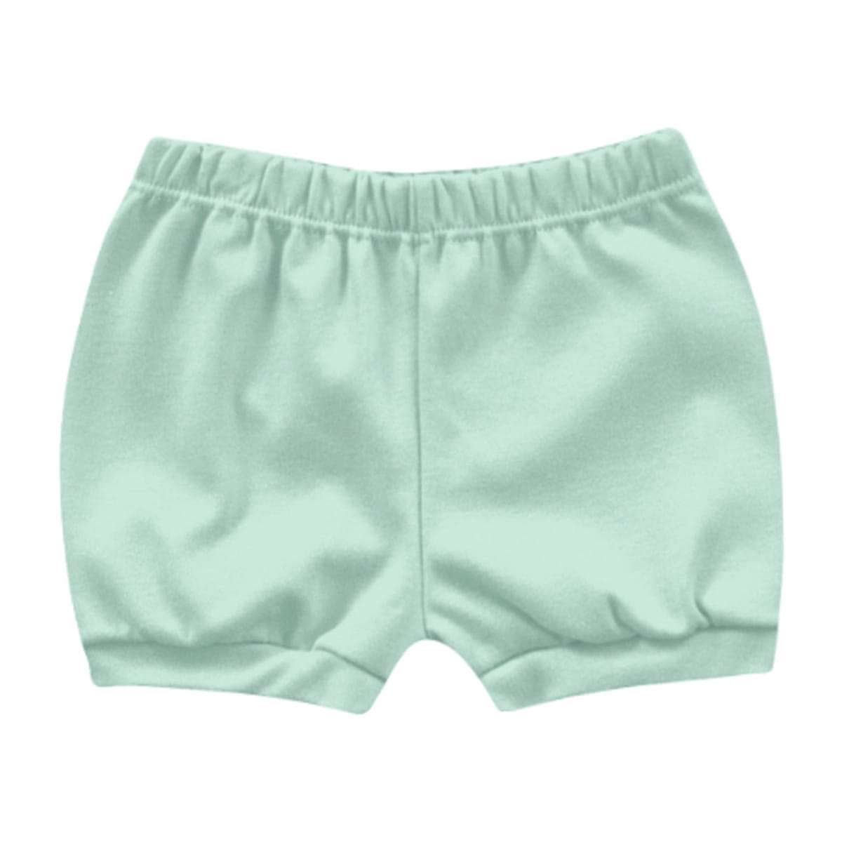 Short Suedine Bebê Menino Liso Verde Claro - Kiko Baby