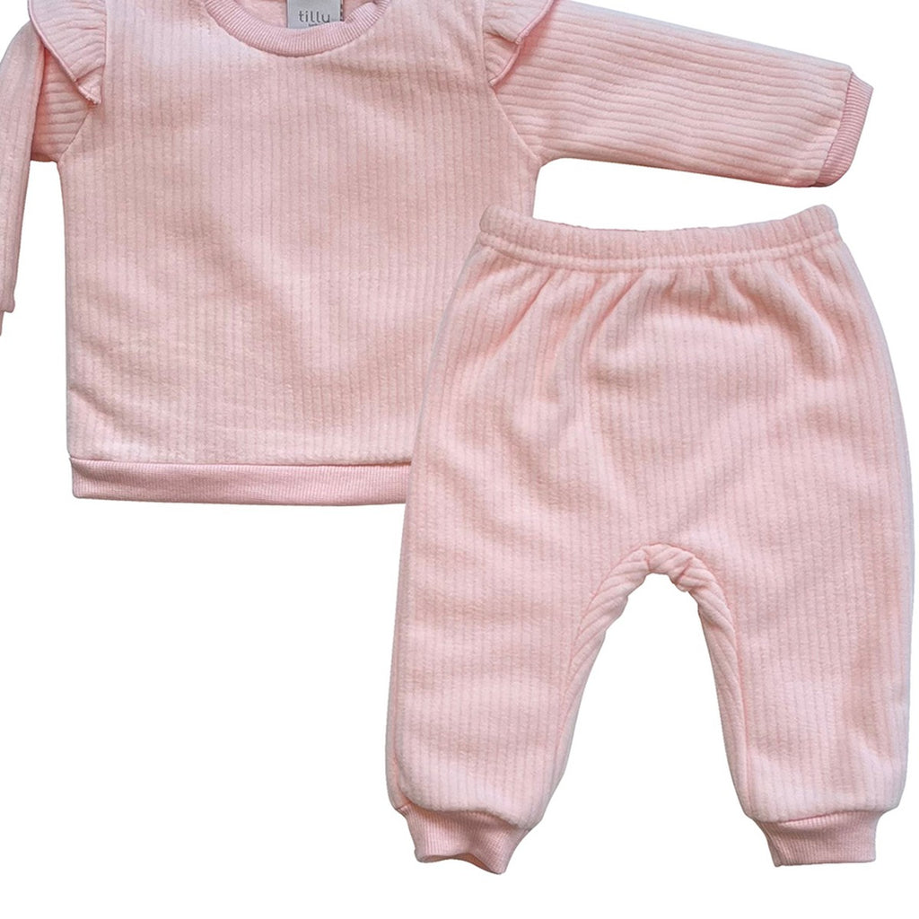 Conjunto Bebê Menina em Soft Canelado - Tilly Baby