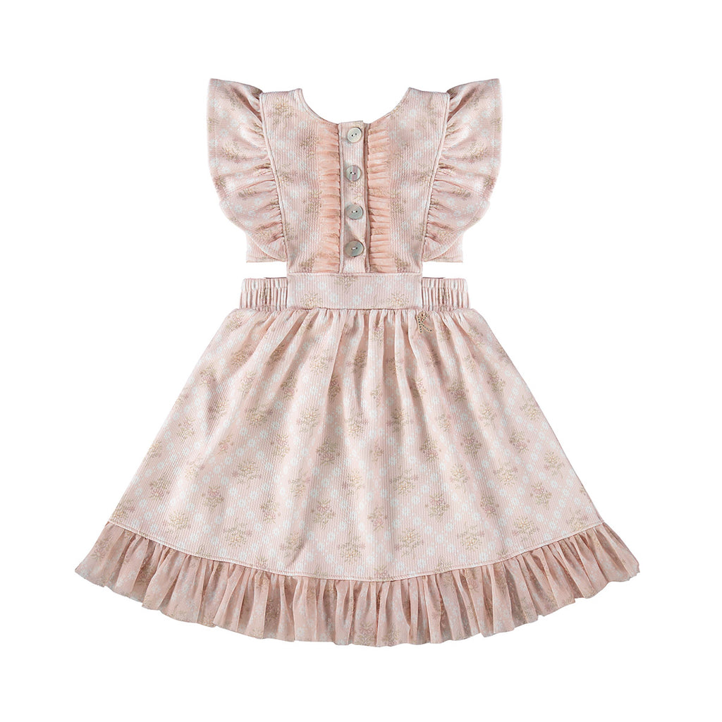 Vestido Infantil em Jacquard Estampado - Kiki Xodó