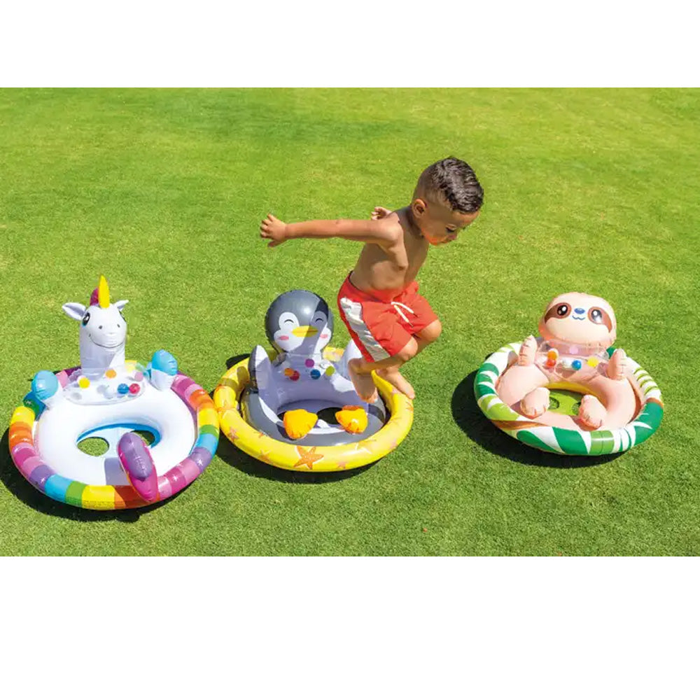 Boia Baby Bote Inflável Bichinhos (Assento Fralda) - Intex