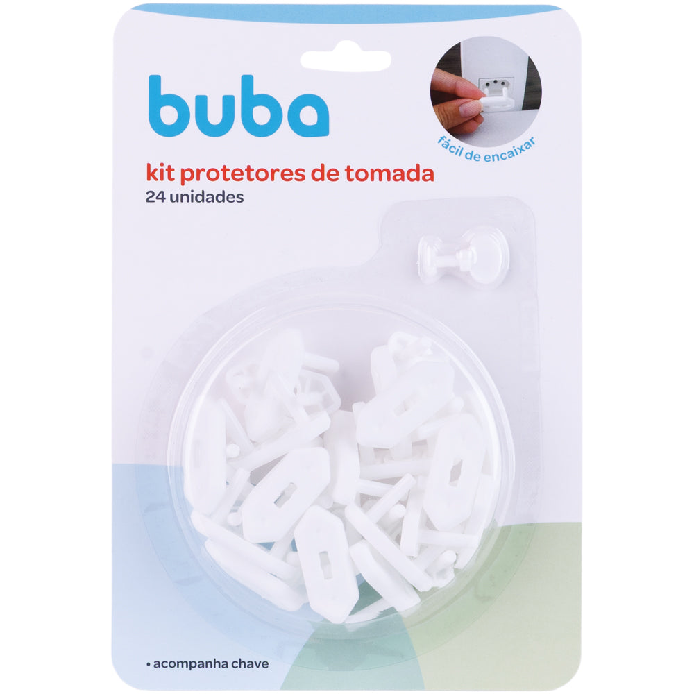 Kit Protetores de Tomada 24 Peças - Buba