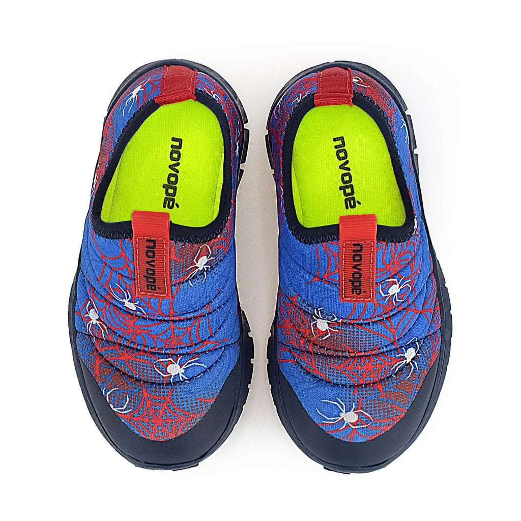 Tênis Infantil Super Flexível Aranha Teia Azul - Novopé