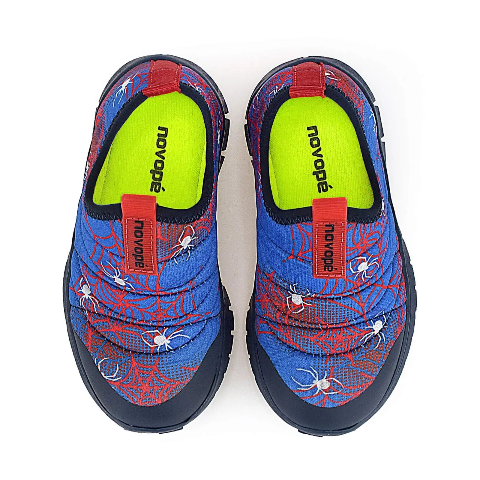 Tênis Infantil Super Flexível Aranha Teia Azul - Novopé