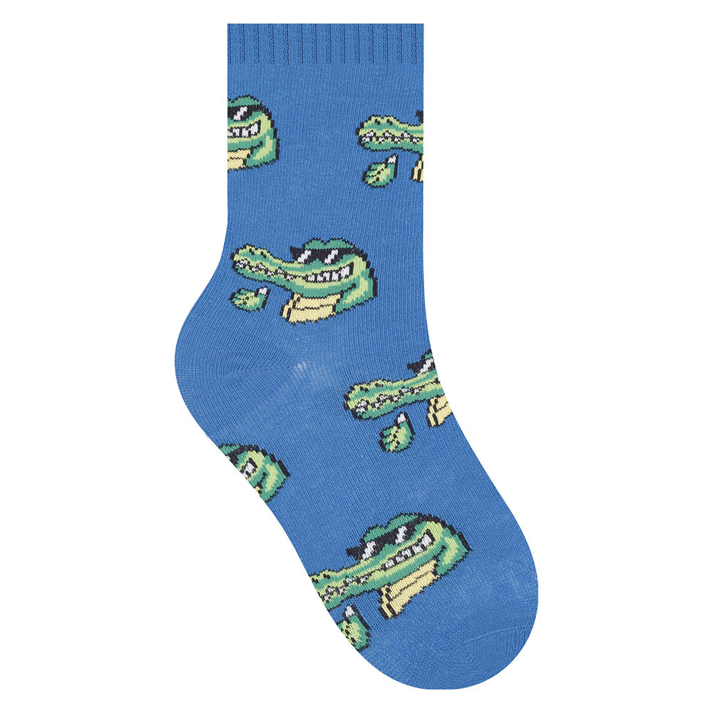 Meia Cano Médio Infantil Estampada Menino - Selene