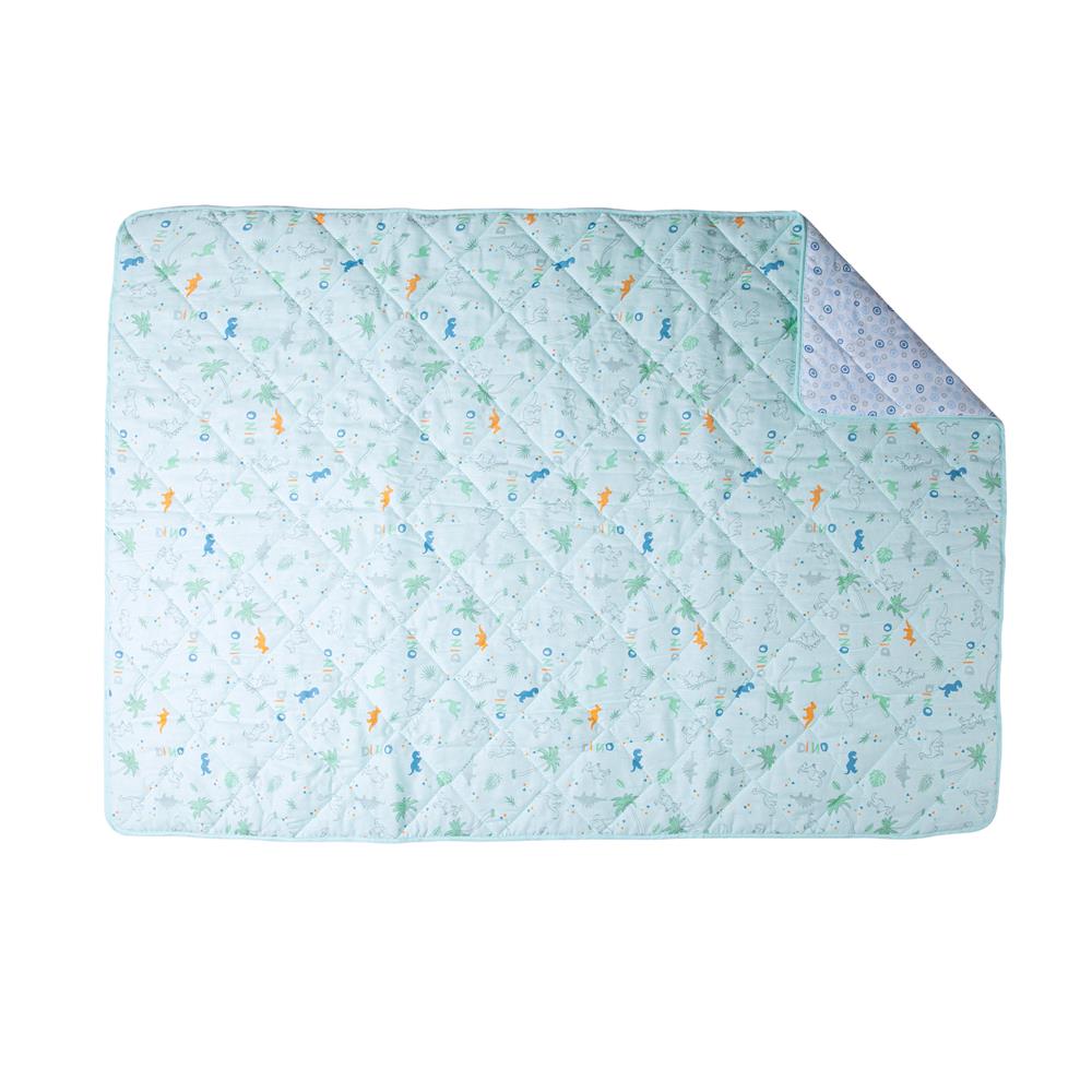 Edredom Dupla Face P/ Berço 1,30Mx85CM Dinossauro - Karinho