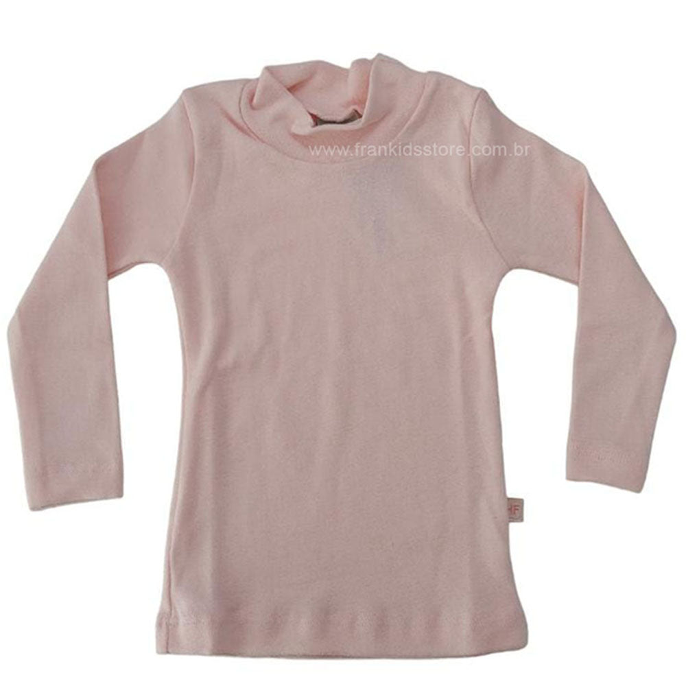 Blusa Básica Infantil Gola Alta em Ribana - Have Fun