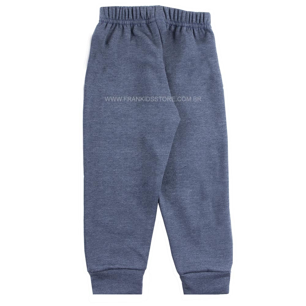 Conjunto Casaco Soft Glacê e Calça Moletom Urso - Rosebud