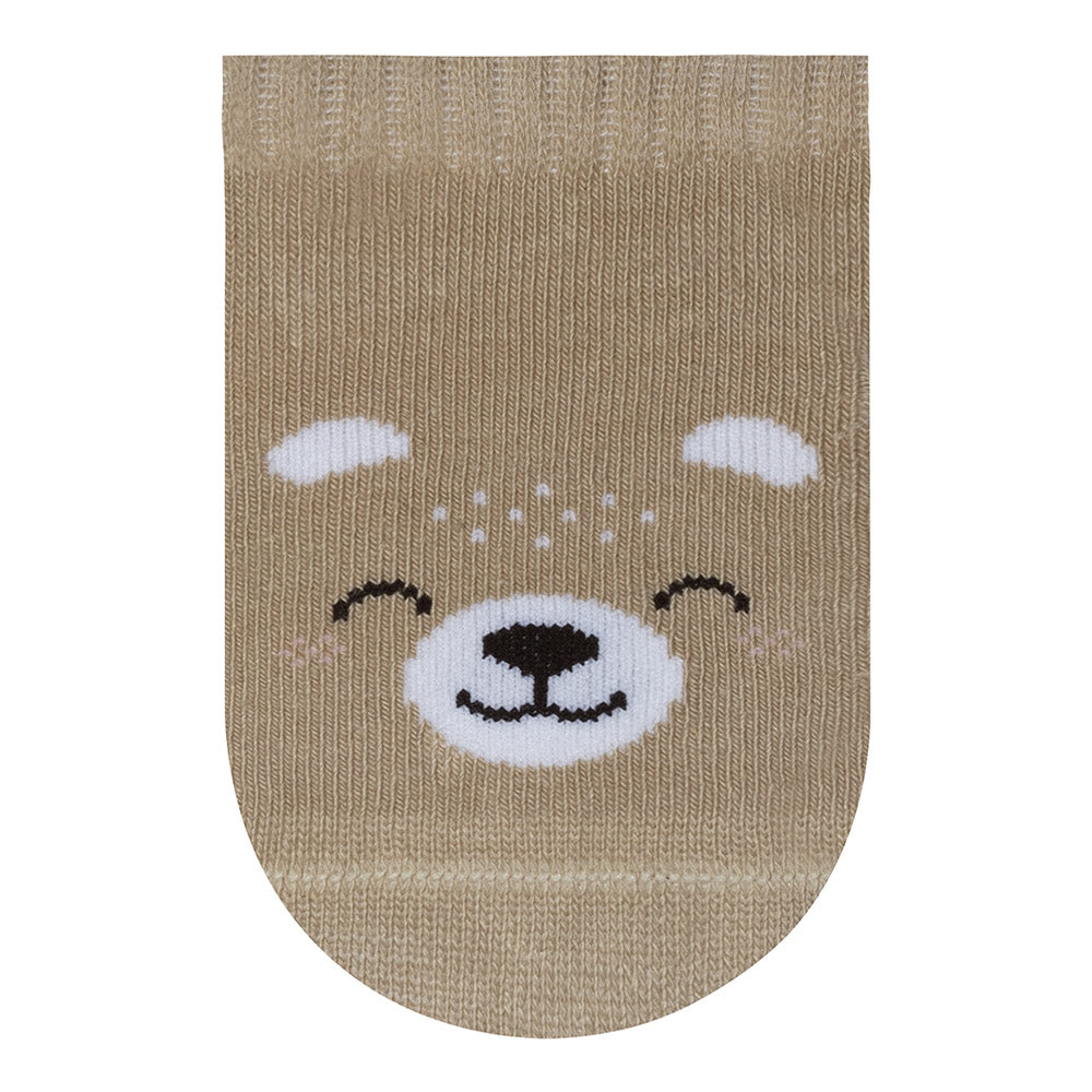 Kit 3 Pares Meia Cano Curto Bebê Menino RN Tigre - Selene