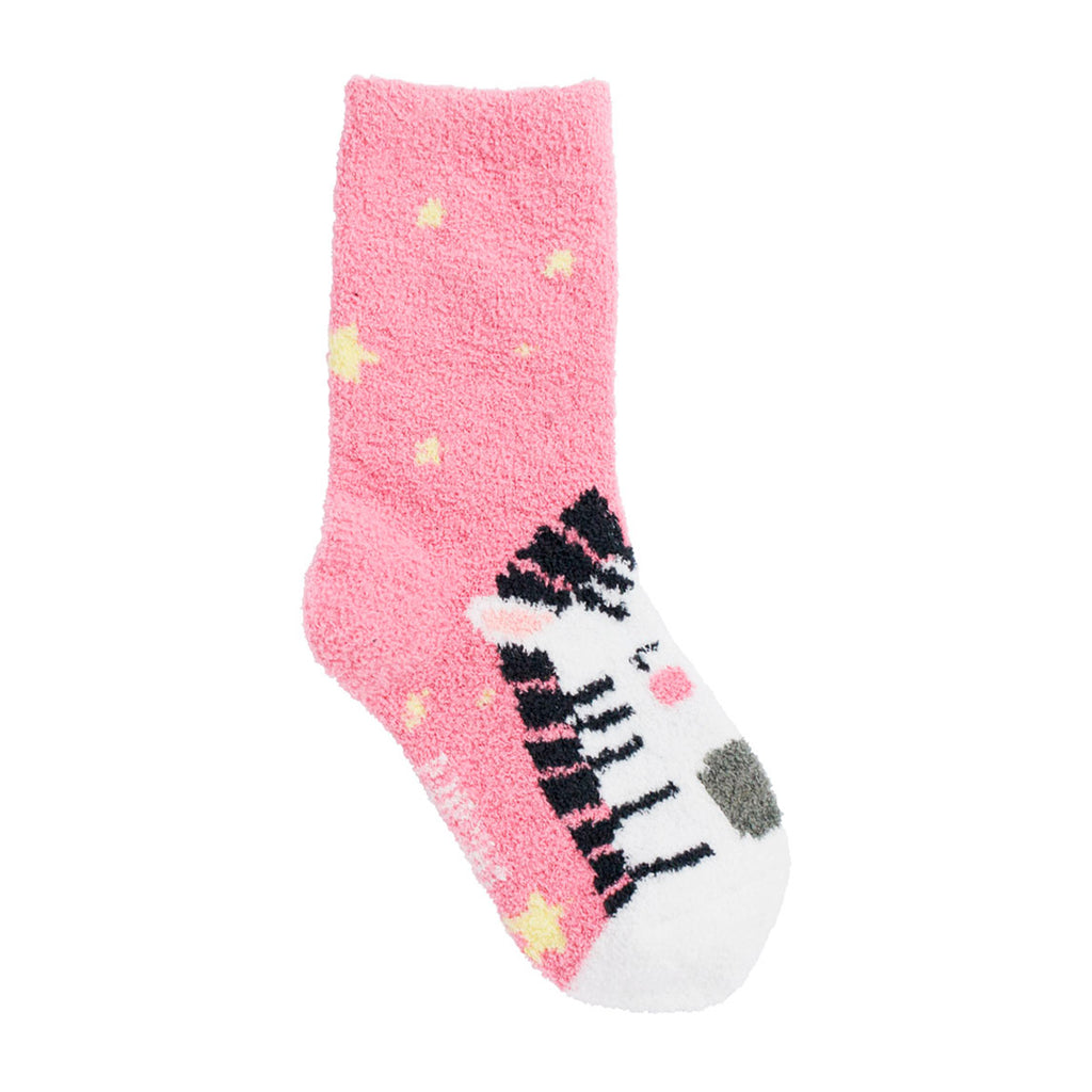 Meia Felpuda Infantil Menina 31-34 Zebra - Pimpolho