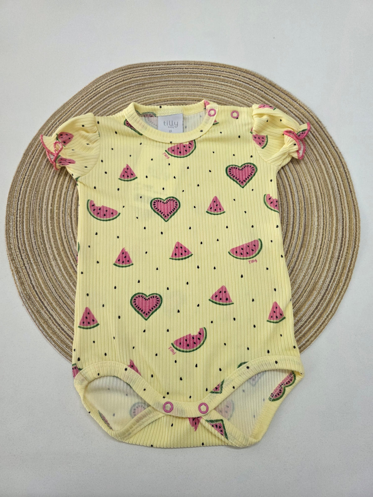 Conjunto Bebê Menina Body e Short Melancia - Tilly Baby