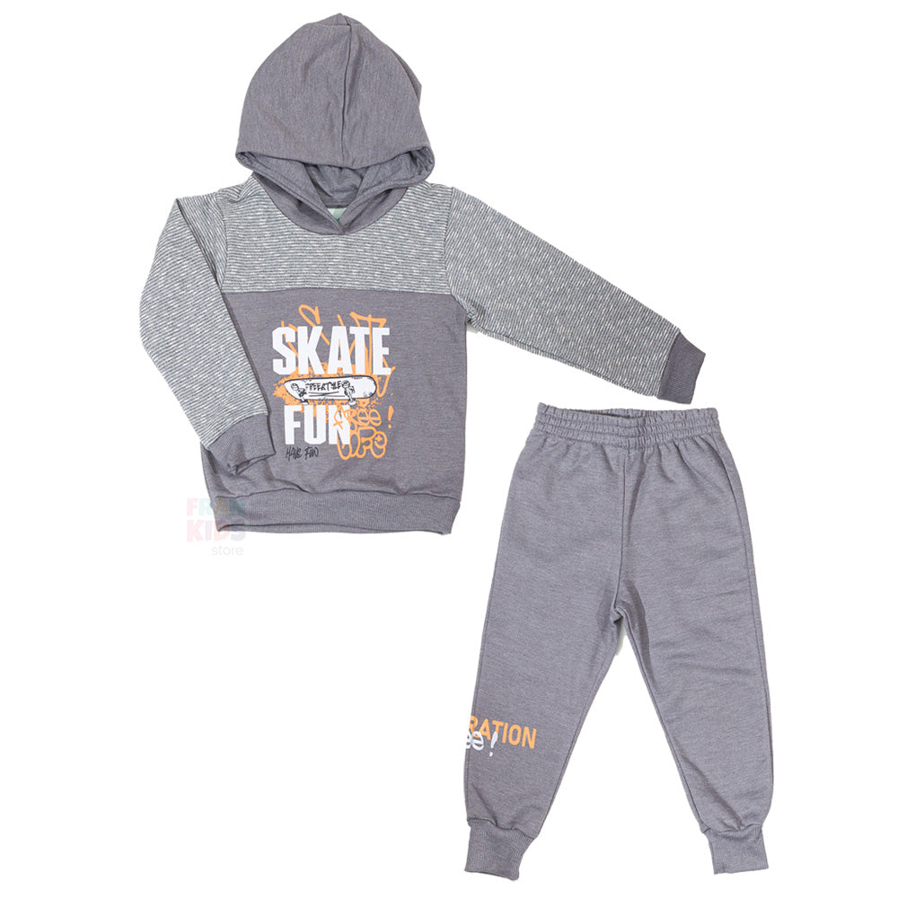 Conjunto infantil Menino Moletom Peluciado Skate - Have Fun