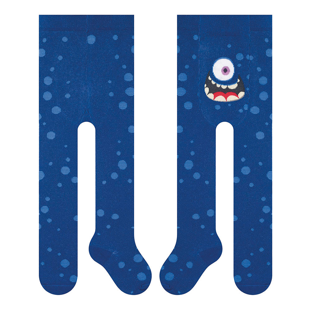 Meia-Calça Fio 80 Bebê Menino em Algodão Monstrinho - Selene