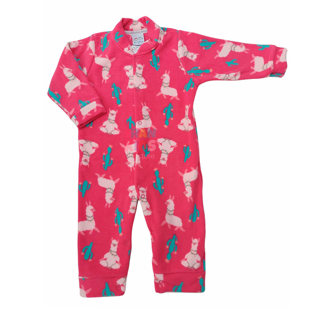 Macacão Soft Menina Pink Lhama - Rosebud