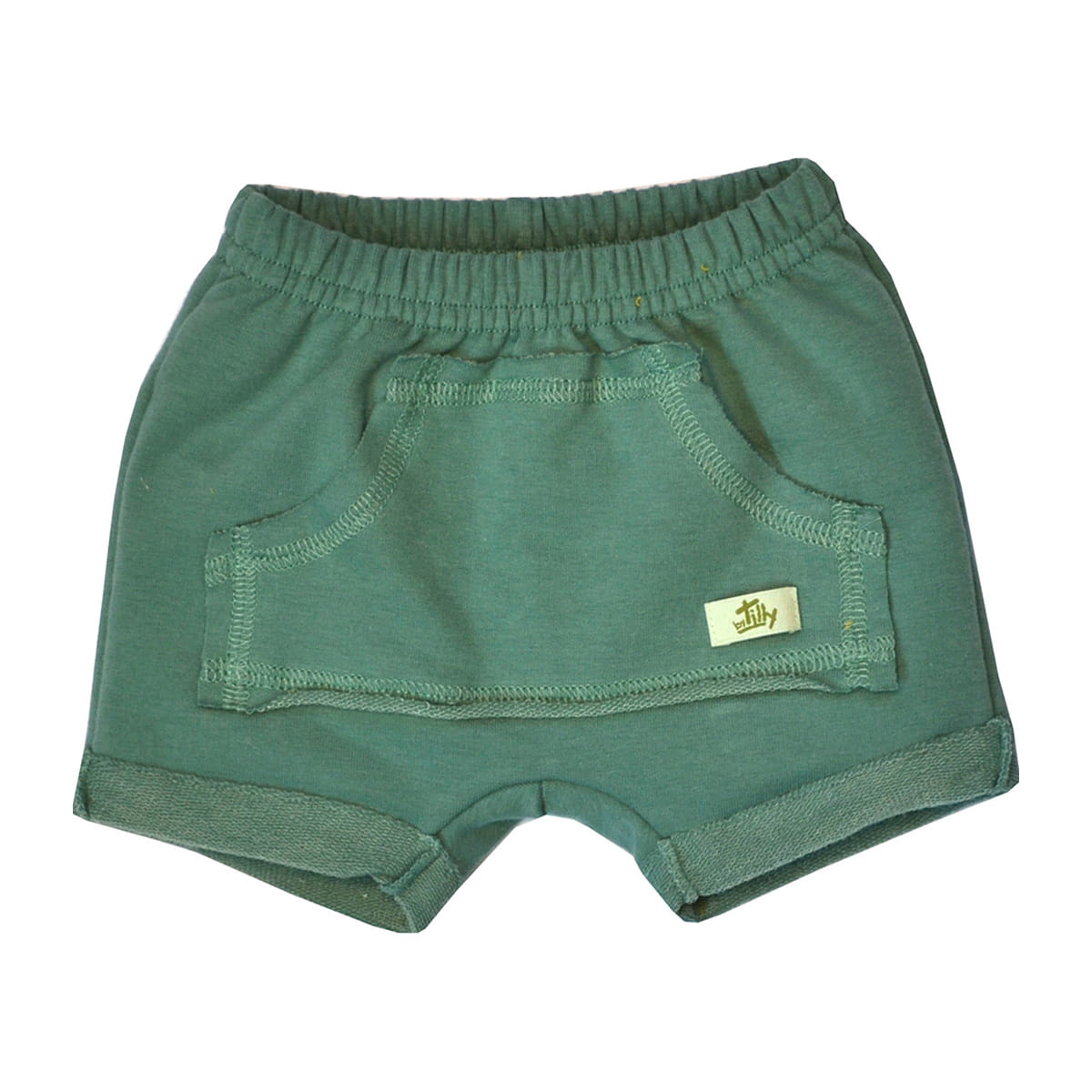 Short Bebê Infantil Menino Moletinho Com Bolsos - Tilly Baby