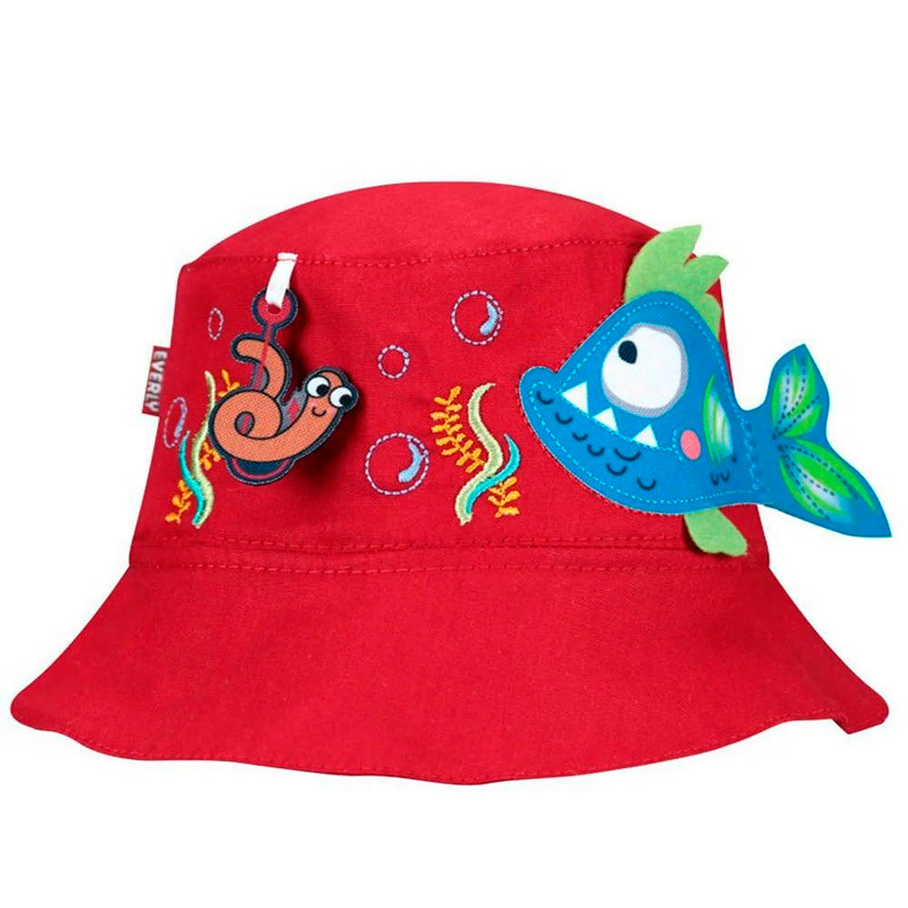 Chapéu Primeiros Passos Fundo do Mar Vermelho - Everly