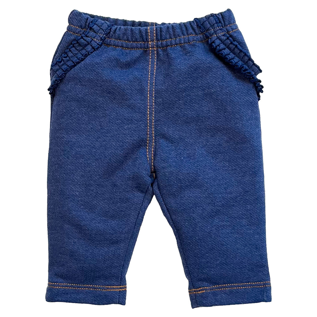 Calça Moletinho Jeans Menina - Tilly Baby
