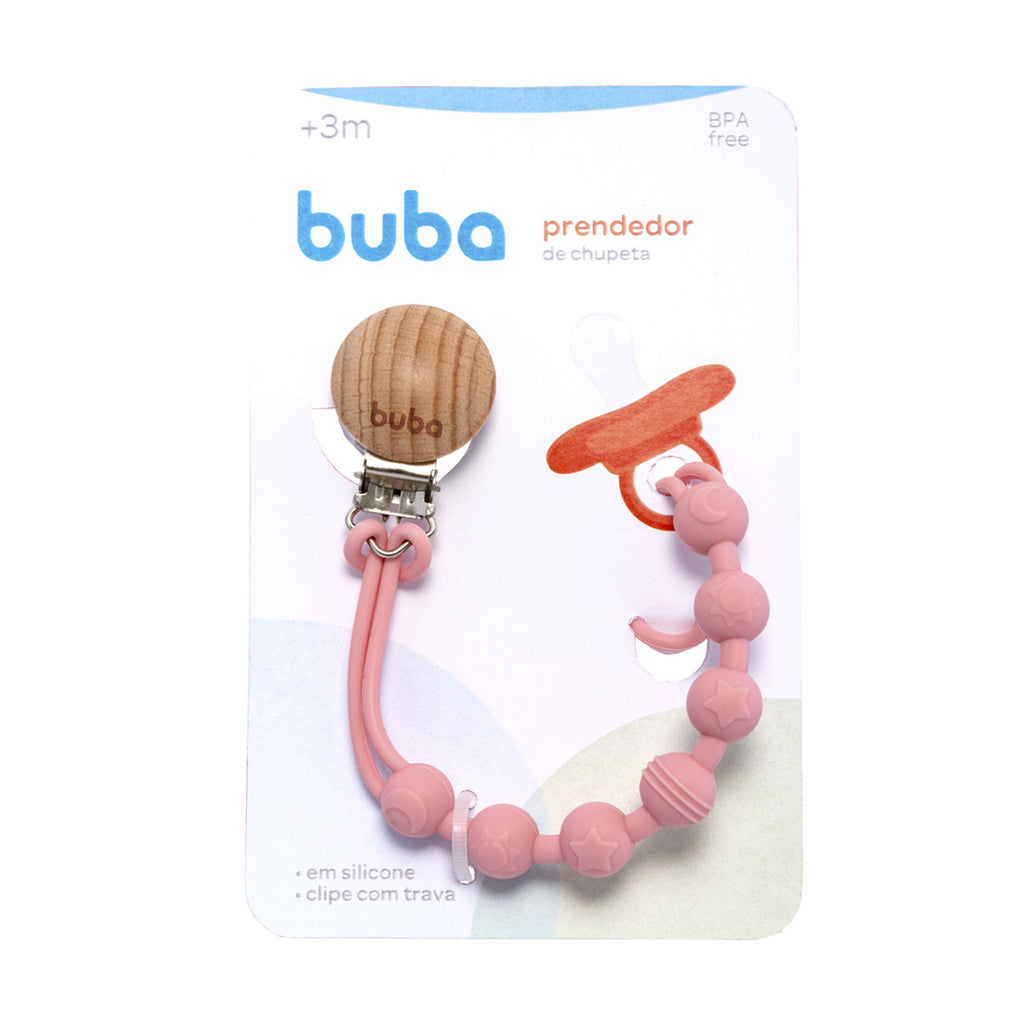Prendedor de Chupeta em Silicone - Buba