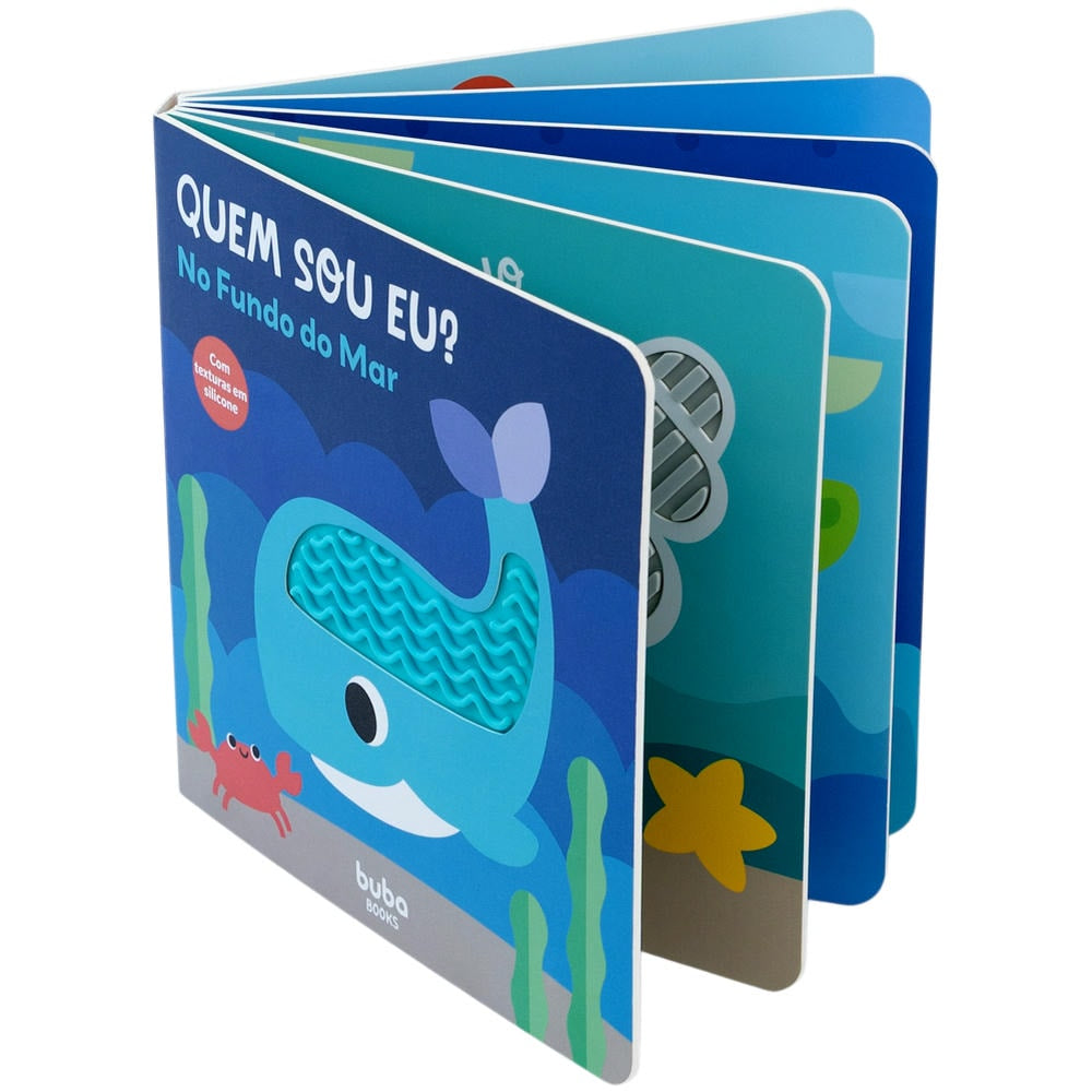 Livro Sensorial Com Textura Quem Sou Eu Fundo do Mar  - Buba