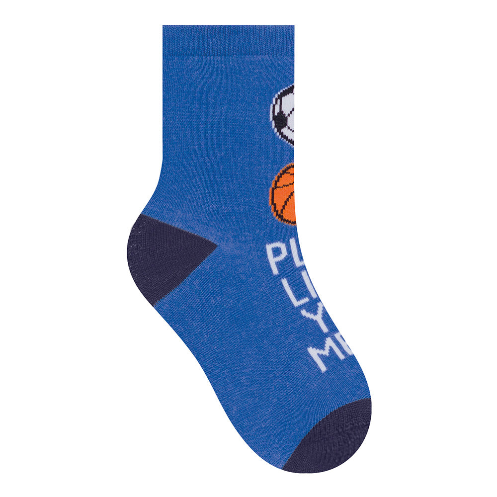 Kit 3 Pares Meia Cano Médio Infantil Menino Robô - Selene