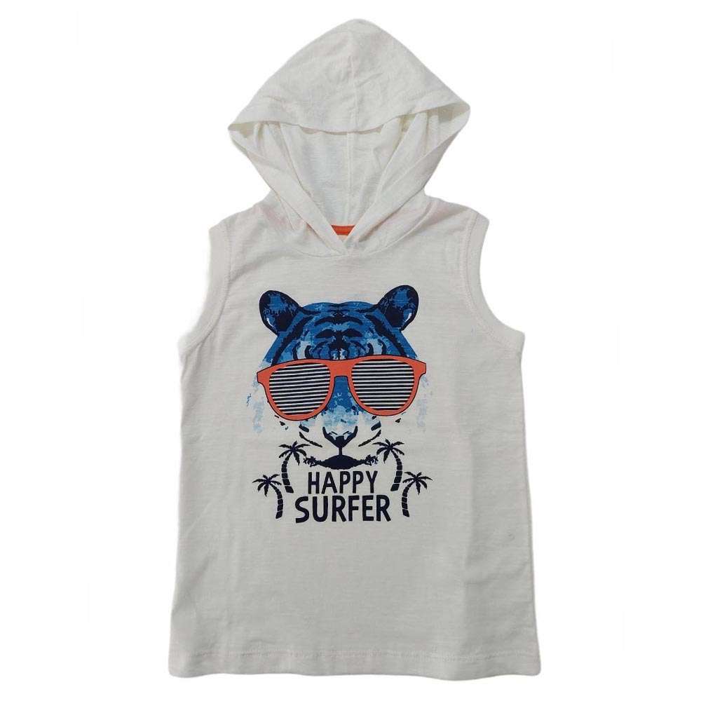 Regata Flamê Com Capuz Happy Surfer Off White - Have Fun