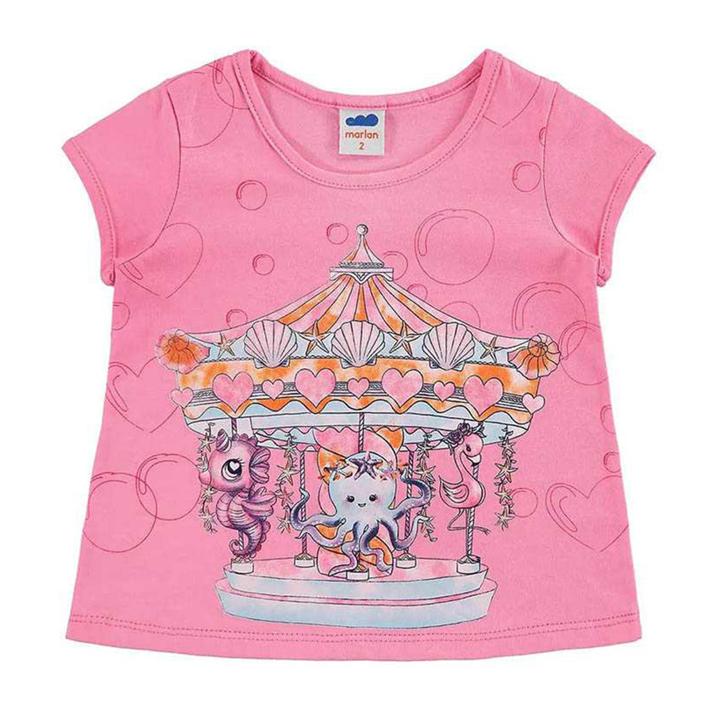 Blusa Infantil Carrossel Rosa Bailarina Carrossel - Marlan