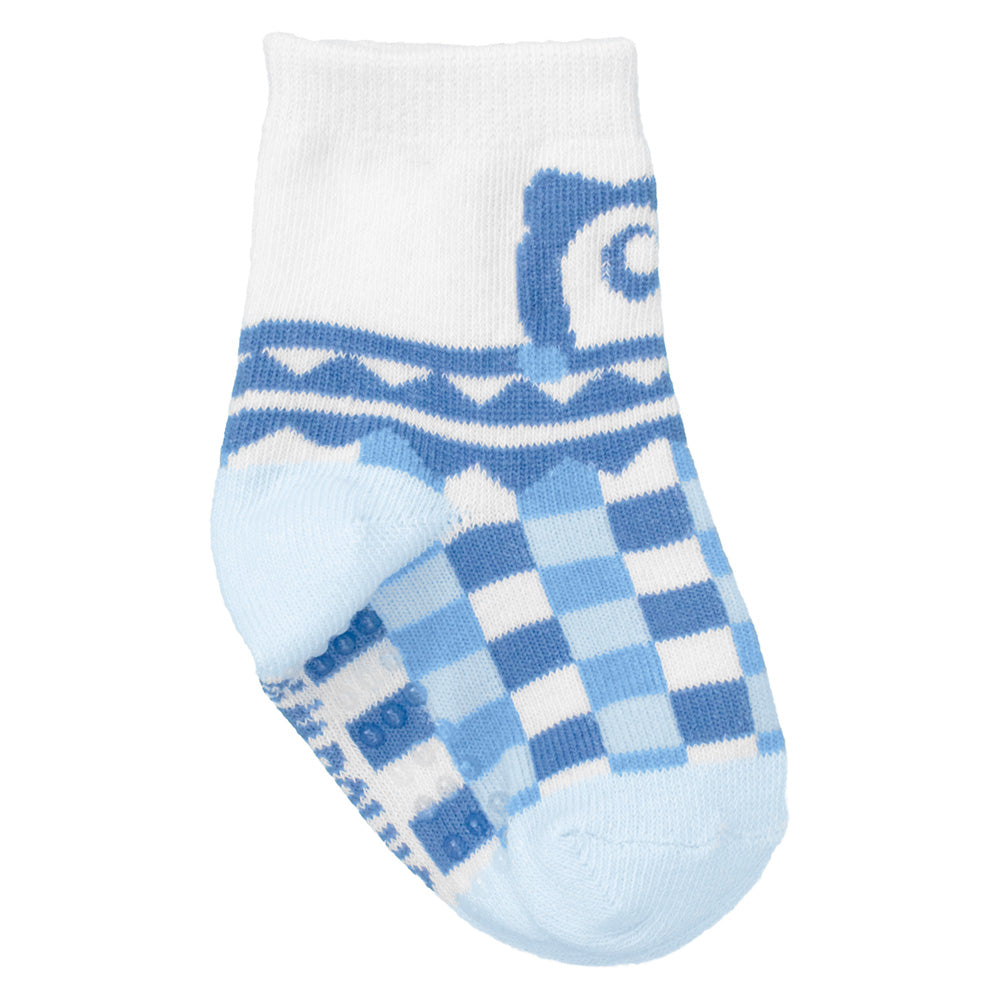 Meia Antiderrapante Bebê Menino 16-20 Coruja - Pimpolho