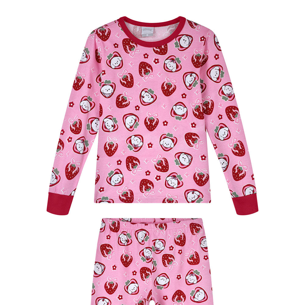 Pijama Infantil Menina Longo Meia Malha Sweet - Alakazoo