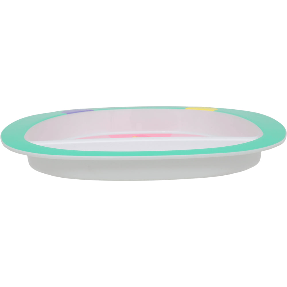 Pratinho Bebê Infantil com Divisória Buba Zoo Unicórnio - Buba