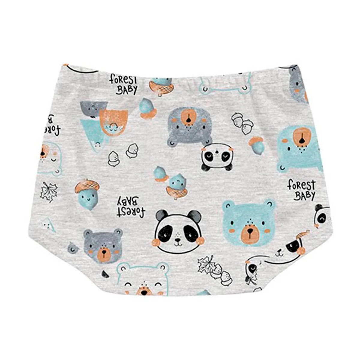 Short Cobre Fralda Menino em Suedine Bichinhos - Kiko Baby