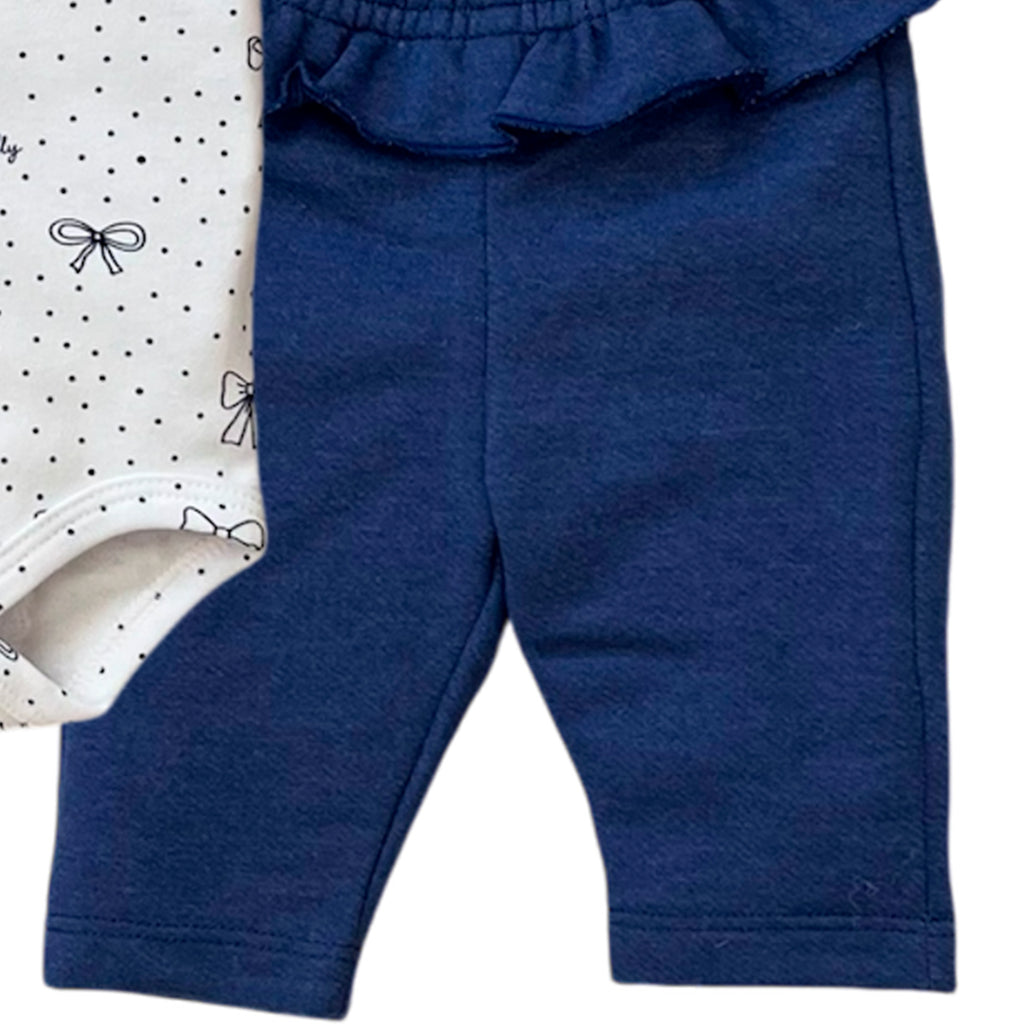 Conjunto Bebê Menina Body Longo e Calça Laços - Tilly Baby