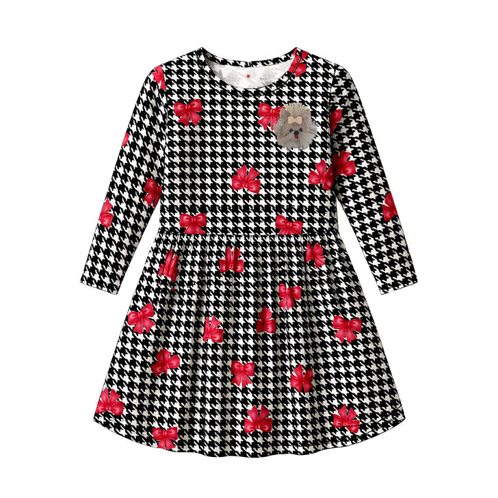Vestido Infantil Molicotton Peluciado Laços - Kyly