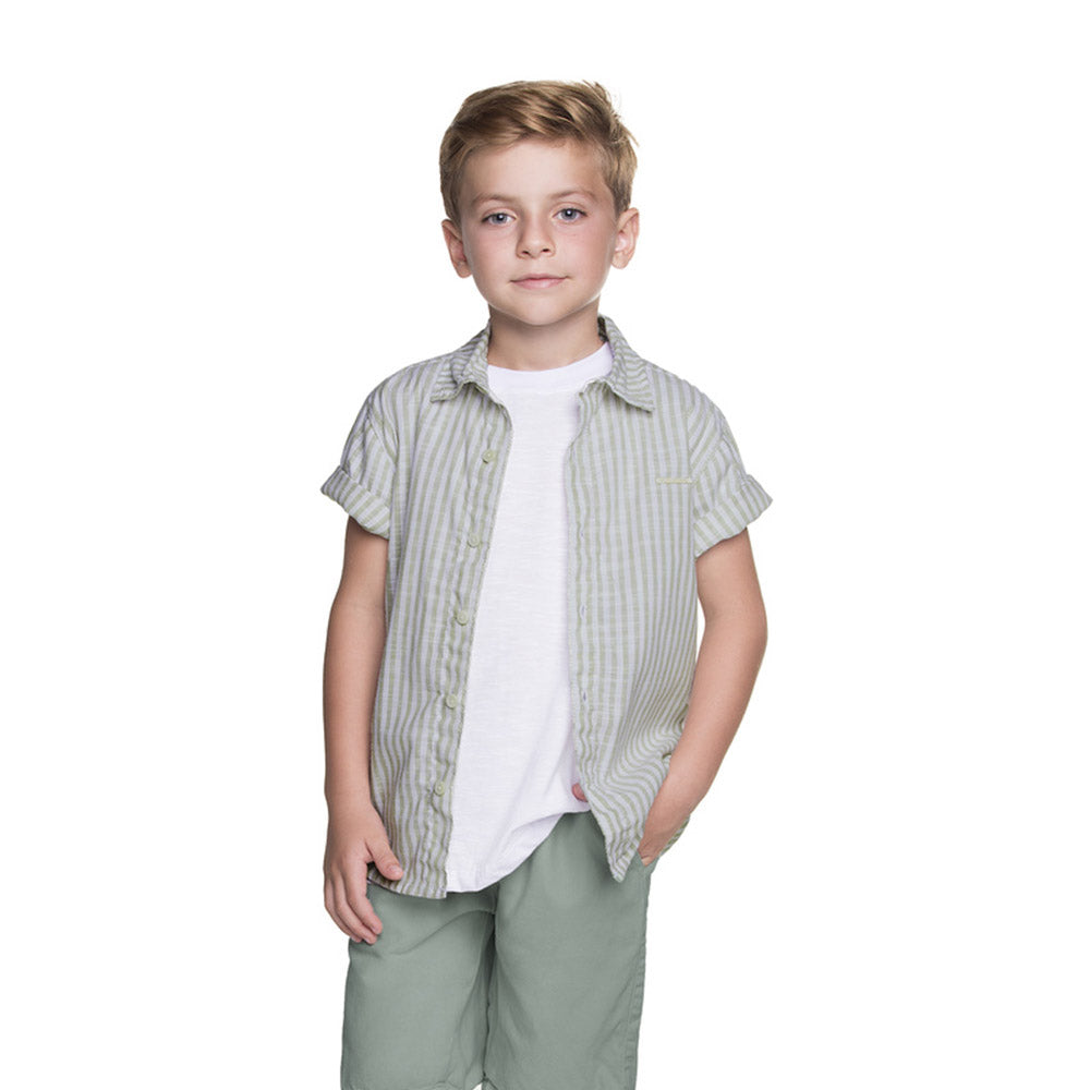 Conjunto Infantil Clean Camisa e Bermuda Sarja - Have Fun