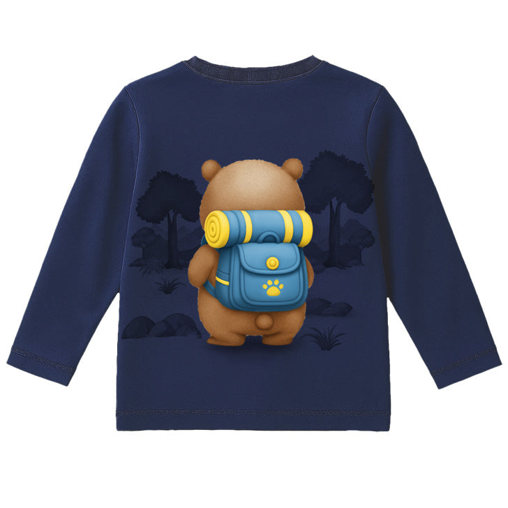 Camiseta Infantil Menino Manga Longa Capivara - Kyly