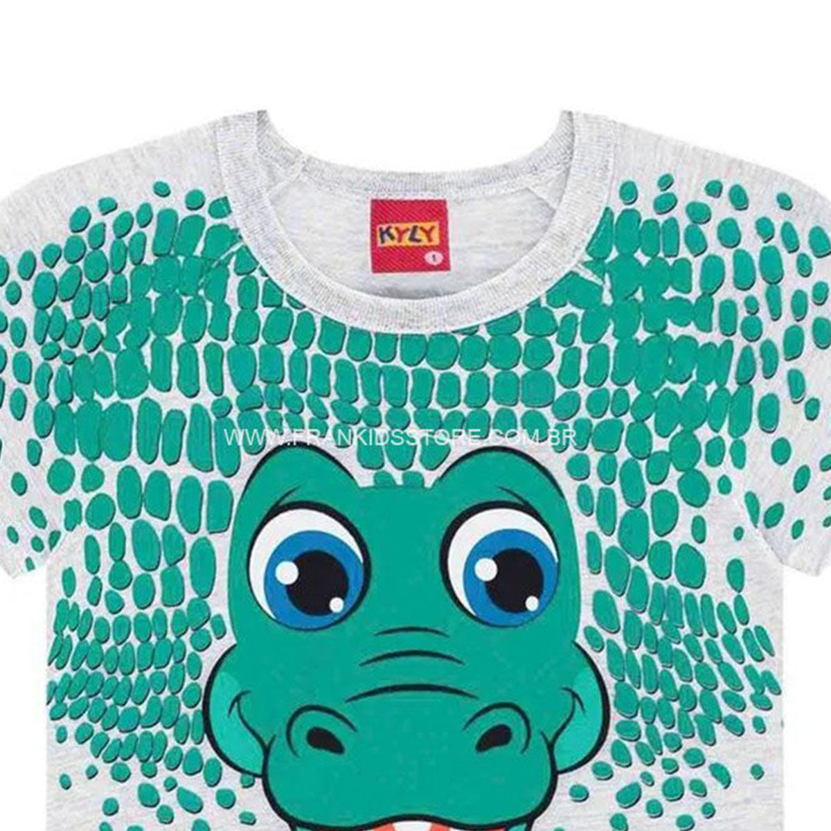 Camiseta Menino Cinza Claro - Kyly