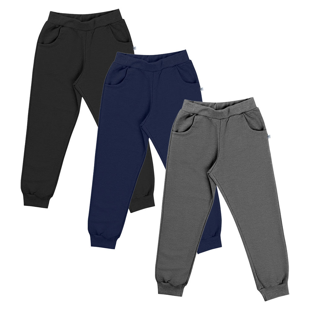 Calça Infantil Lisa Moletom Peluciado Com Bolsos - Have Fun