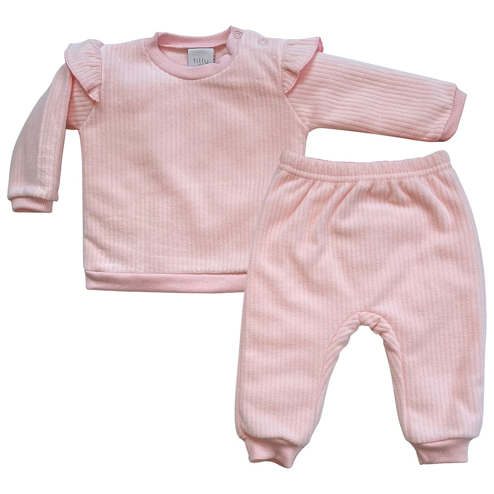 Conjunto Bebê Menina em Soft Canelado - Tilly Baby