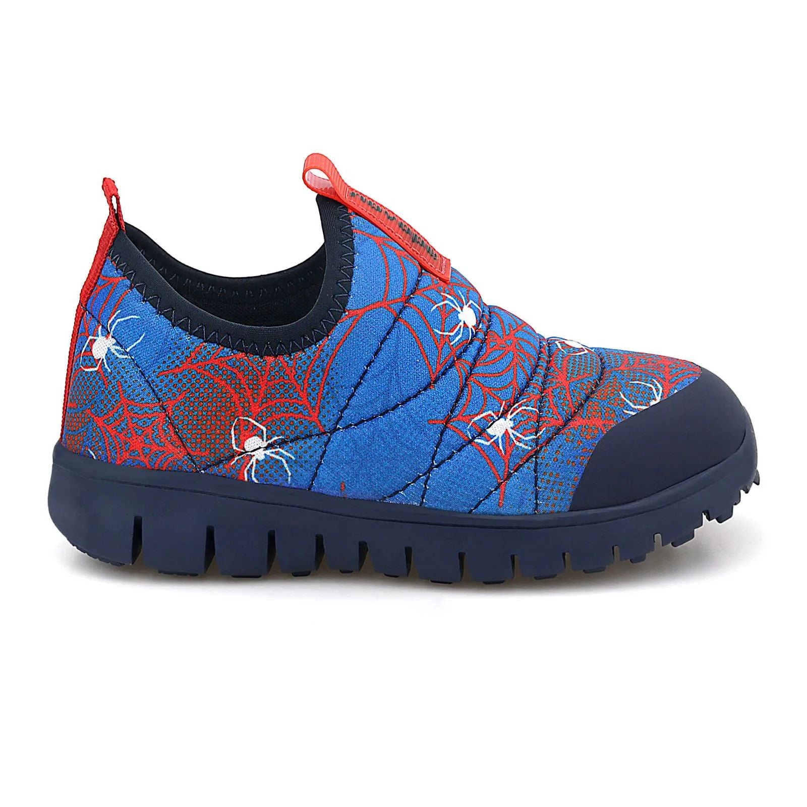 Tênis Infantil Super Flexível Aranha Teia Azul - Novopé