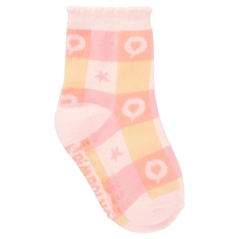 Kit 3 Pares Meia Antiderrapante Menina 21-25 Capivara - Pimpolho