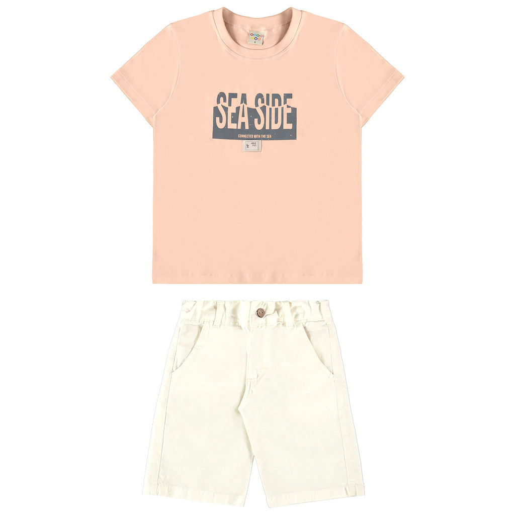 Conjunto Infantil Menino Sea Camiseta e Bermuda Eco - Have Fun