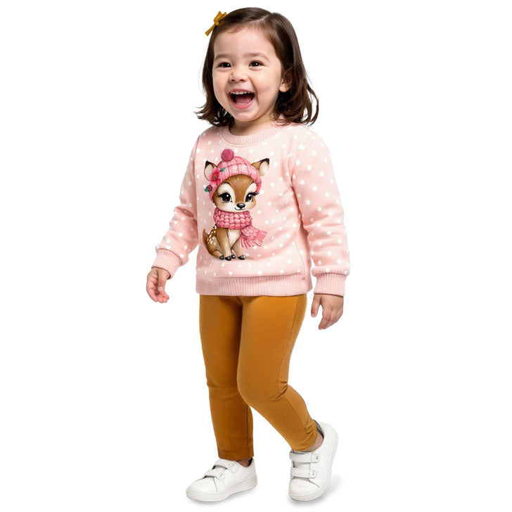 Conjunto Menina Moletom Peluciado e Legging Molicotton - Kyly