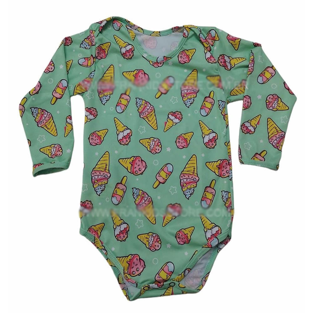 Body Praia e Piscina Menina Proteção UV 50+ Estampado - Everly