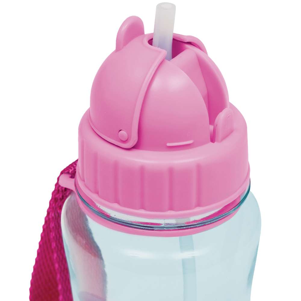 Garrafa Infantil Canudo 400ml Animal Fun Unicórnio - Buba