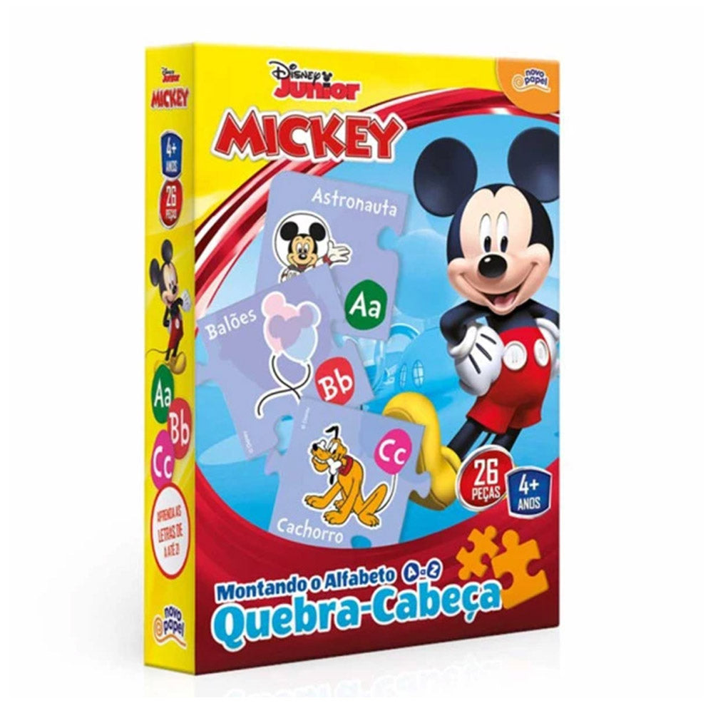 Quebra-Cabeça Montando Alfabeto Mickey 26 Peças - Toyster