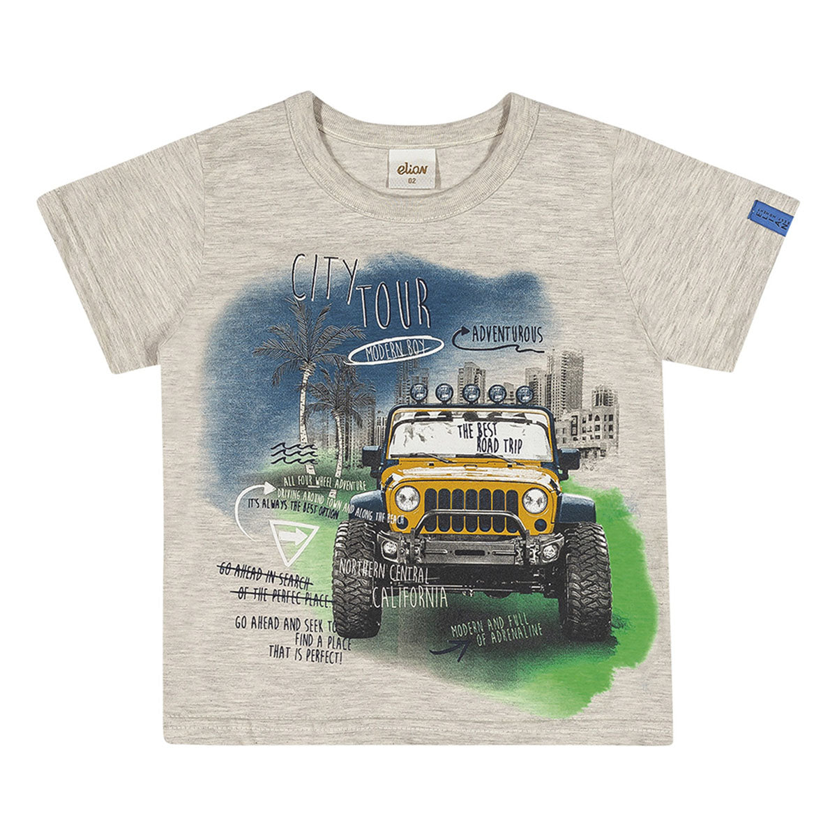 Camiseta Infantil Menino em Meia Malha Adventures - Elian